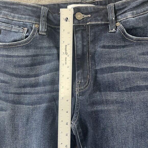 KANCAN Womens Jeans 11/29 Mid-Rise Dark Wash Bootcut Stretch Style # KC8683D EUC - Picture 13 of 14